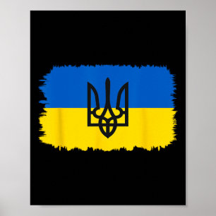 Ukraine Flag Ukrainian Ukraine Pride Heart 4 Poster