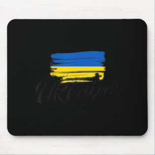 Ukraine Flag Ukrainian Ukraine Pride Heart Mouse Mat