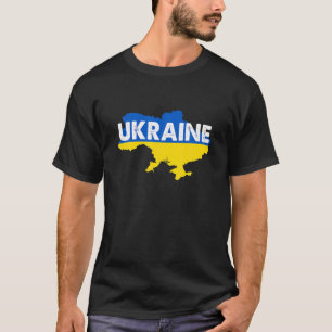 Ukraine Flag Ukrainian Ukraine Pride Heart T-Shirt