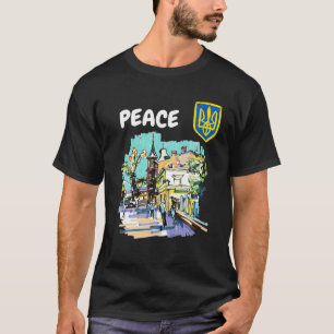 Ukraine Flag Vintage Days In Kyiv Ukrainian Bucha T-Shirt