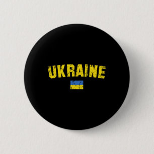 Ukraine Flag Vintage Men Women Kids Ukraine 4 6 Cm Round Badge