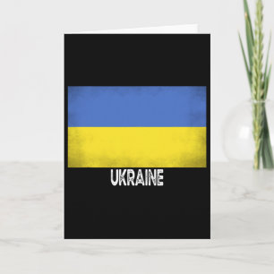 Ukraine Flag Vintage Pride In My Dna Europe Men Wo Card