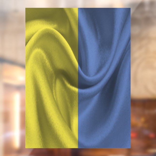 Ukraine Flag Window Cling (Sheet 2)