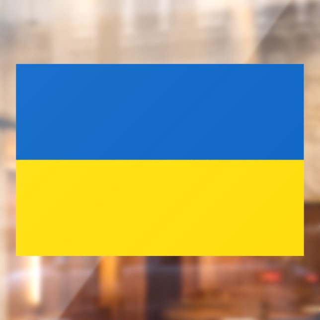 Ukraine Flag Window Cling (Sheet 2)