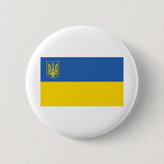Ukraine-Flag-with-Trident 6 Cm Round Badge