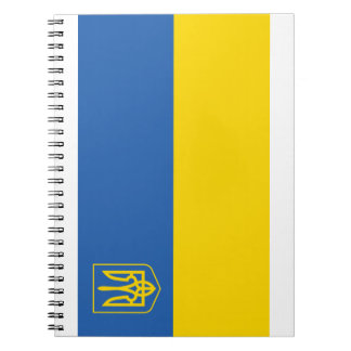 Ukraine-Flag-with-Trident Notebook
