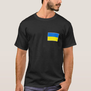 Ukraine Flag With Vintage Ukrainian National Colou T-Shirt