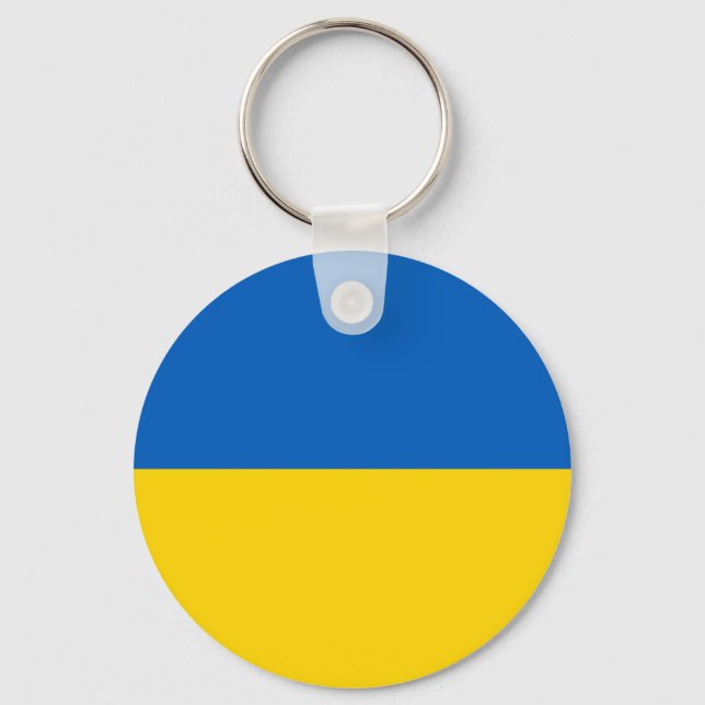 Ukraine Flagge Key Ring (Front)