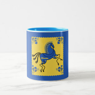 Ukraine Folk Art   Two-Tone Coffee Mug