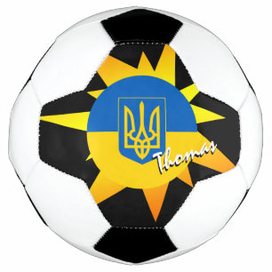 Ukraine Football & Ukrainian Flag / BANG