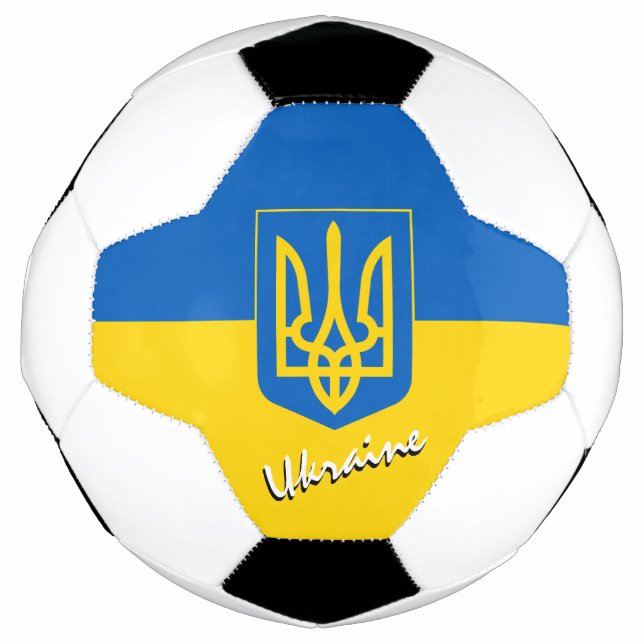 Ukraine Football & Ukrainian Flag / Sports (Front)