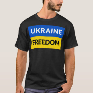UKRAINE FREEDOM Support Peace for a FREE Ukraine F T-Shirt