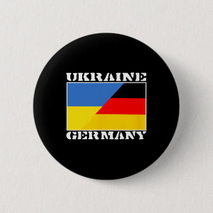 Ukraine Germany 6 Cm Round Badge
