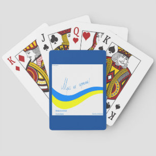 Ukraine Giant Airplane & Dreams Don't Die Logo Playing Cards