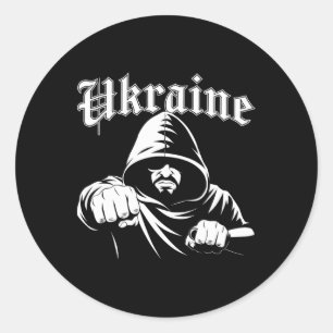 Ukraine Gift Flag Ukraini Kyiv Ukrainian Ukrajina Classic Round Sticker