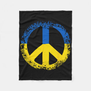 Ukraine Gift Flag Ukraini Kyiv Ukrainian Ukrajina Fleece Blanket