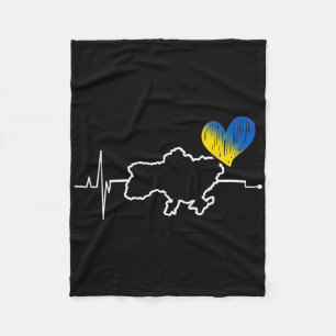 Ukraine Gift Flag Ukraini Kyiv Ukrainian Ukrajina Fleece Blanket
