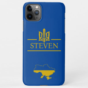 Ukraine Golden font Name iPhone 11Pro Max Case
