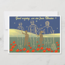 Ukraine good evening people yellow and blue