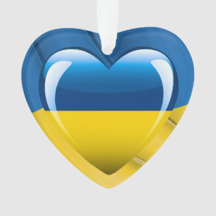 Ukraine Heart  Ornament