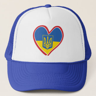 Ukraine-Heart Trucker Hat