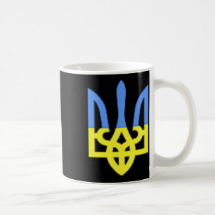 Ukraine Herb Blue And Yellow Ukrainian Flag Pocket Coffee Mug