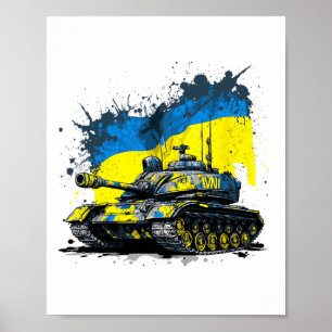 Ukraine - Here To Stay And Not Going Anywhere Tank Poster