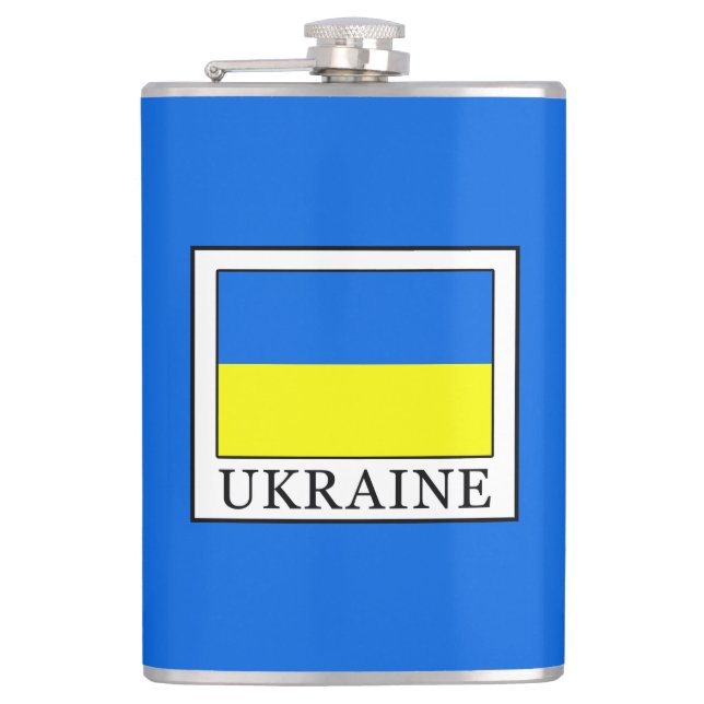 Ukraine Hip Flask (Front)