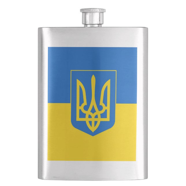 Ukraine Hip Flask (Front)