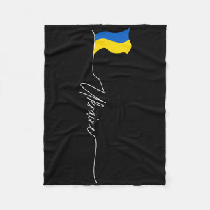Ukraine I Am Ukrainian Ukraine Patriotic Fleece Blanket