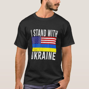 Ukraine I Stand With Ukraine Ukrainian Flag Suppor T-Shirt