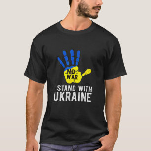 Ukraine I Stand With Ukraine Ukrainian Flag Suppor T-Shirt