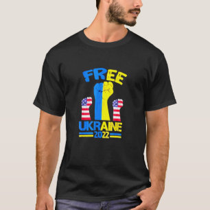 Ukraine I Stand With Ukraine Ukrainian Flag Suppor T-Shirt