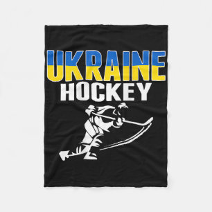 Ukraine Ice Hockey Fans - Ukrainian Hockey Team Su Fleece Blanket