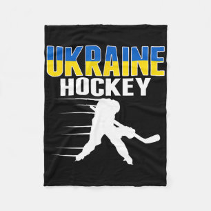 Ukraine Ice Hockey Fans - Ukrainian Hockey Team Su Fleece Blanket