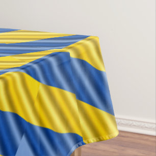 Ukraine Inspiration Blue and Yellow Modern Elegant Tablecloth