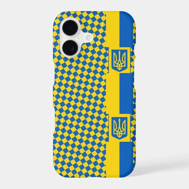 Ukraine iPhone case, modern Ukraine, Ukrainia Flag (Back)