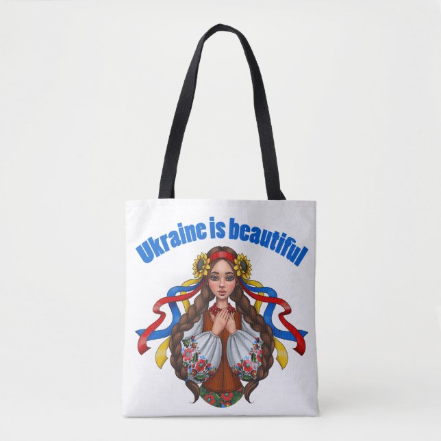 Ukraine is beautiful tote bag (Front)