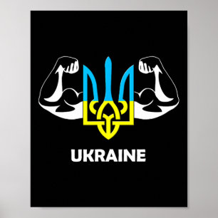 Ukraine Is Power! Emblem Of Ukraine. Trident. 1  Poster