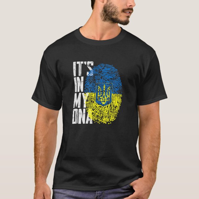 Ukraine It's In My DNA T-Shirt (Front)