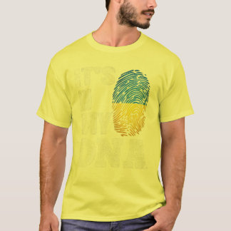 Ukraine IT's IN MY DNA Ukrainian Roots Flag Pride T-Shirt