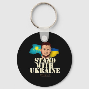 Ukraine Kazakhstan Volodymyr Zelensky Stand With U Key Ring