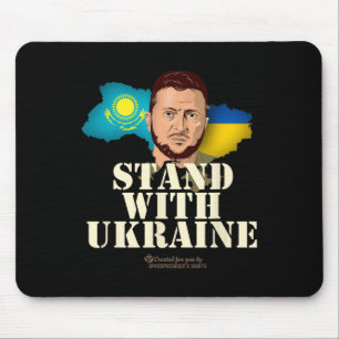 Ukraine Kazakhstan Volodymyr Zelensky Stand With U Mouse Mat