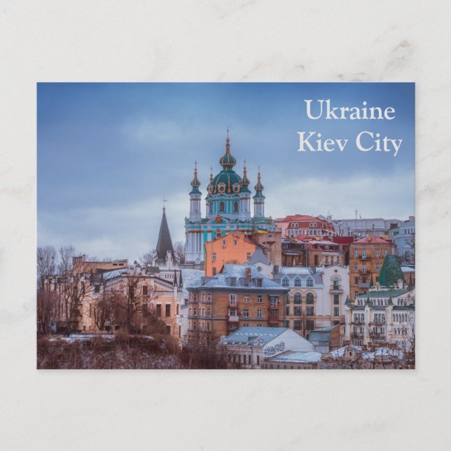 Ukraine Kiev City Travel Tourism Postcard (Front)