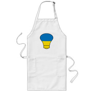 Ukraine lamp, stand with Ukraine T-Shirt Long Apron
