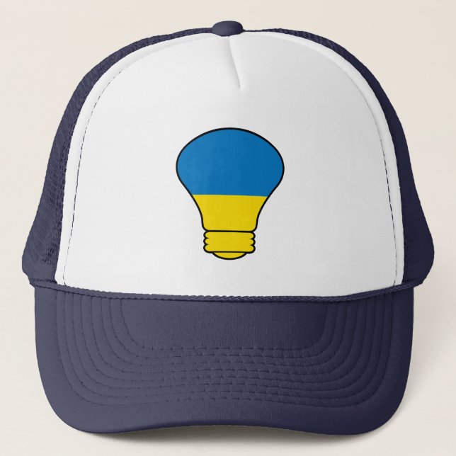 Ukraine lamp, stand with Ukraine T-Shirt Trucker Hat (Front)