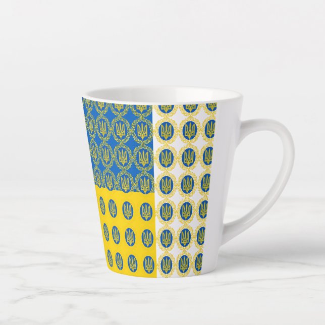 Ukraine Late Mug & Ukrainian flag / Coffee cup (Right)