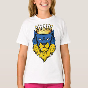 Ukraine Lion King Flag T-Shirt