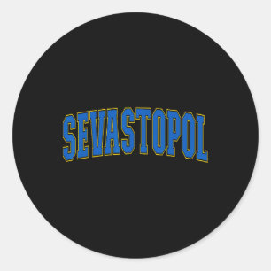 Ukraine Lover Patriotic Proud Ukrainian Sevastopol Classic Round Sticker