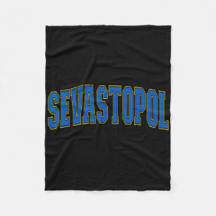 Ukraine Lover Patriotic Proud Ukrainian Sevastopol Fleece Blanket